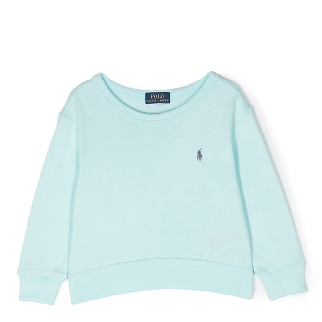 Polo Ralph Lauren Toddler Boy's Mint Cotton Scoop Neck Sweatshirt