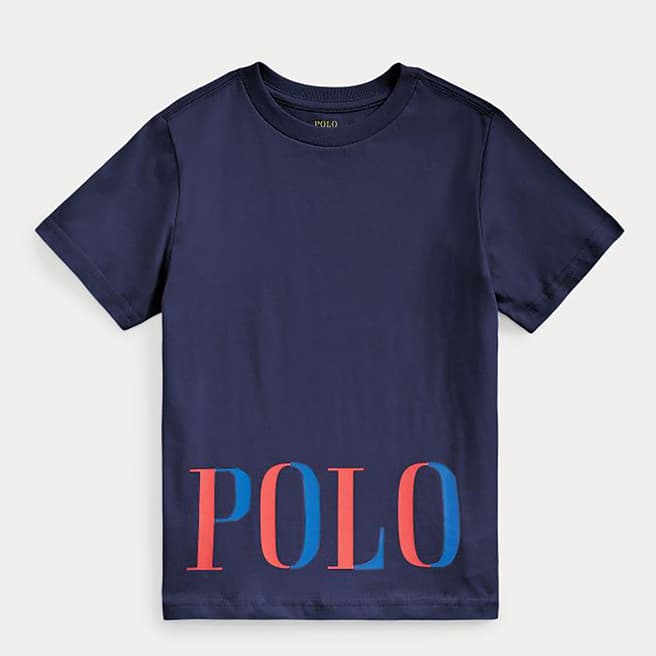 Polo Ralph Lauren Toddler Boy's Navy Polo Logo Cotton T-Shirt