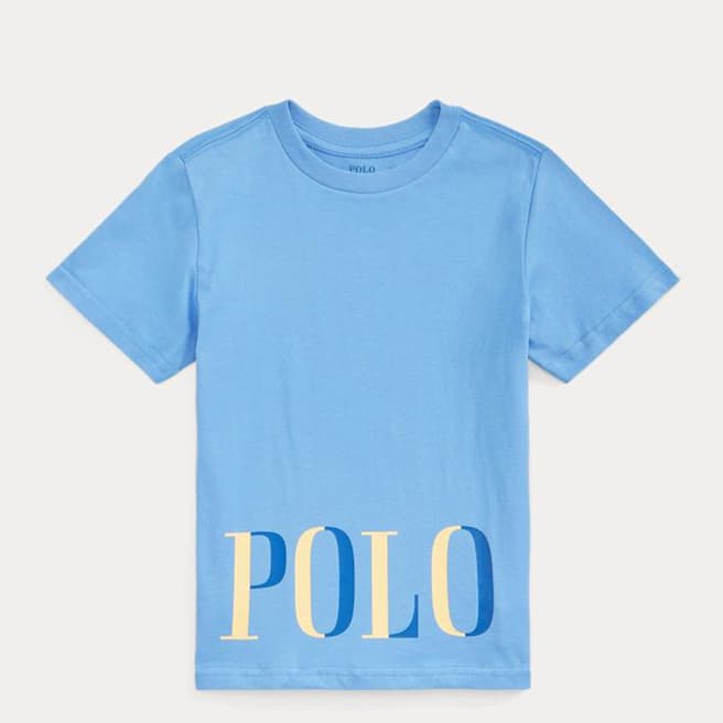 Polo Ralph Lauren Toddler Boy's Light Blue Polo Logo Cotton T-Shirt