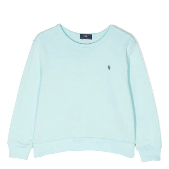 Polo Ralph Lauren Older Boy's Mint Cotton Scoop Neck Sweatshirt