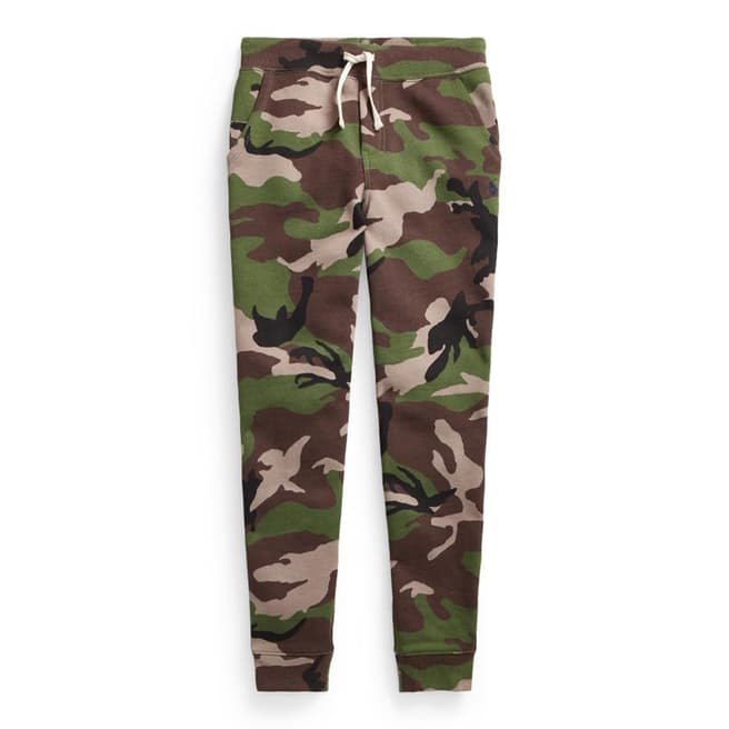 Polo Ralph Lauren Older Boy's Camo Cotton Blend Tracksuit Bottoms