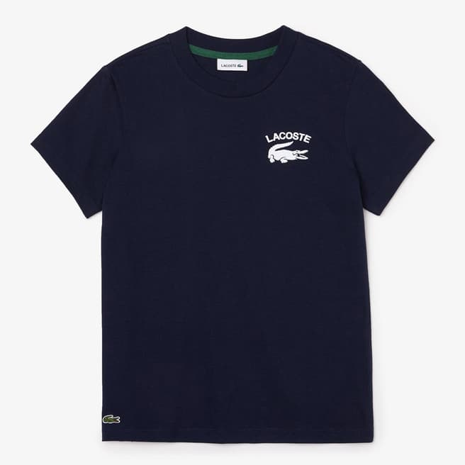 Lacoste Teen Boy's Black Logo Crew Neck T-Shirt