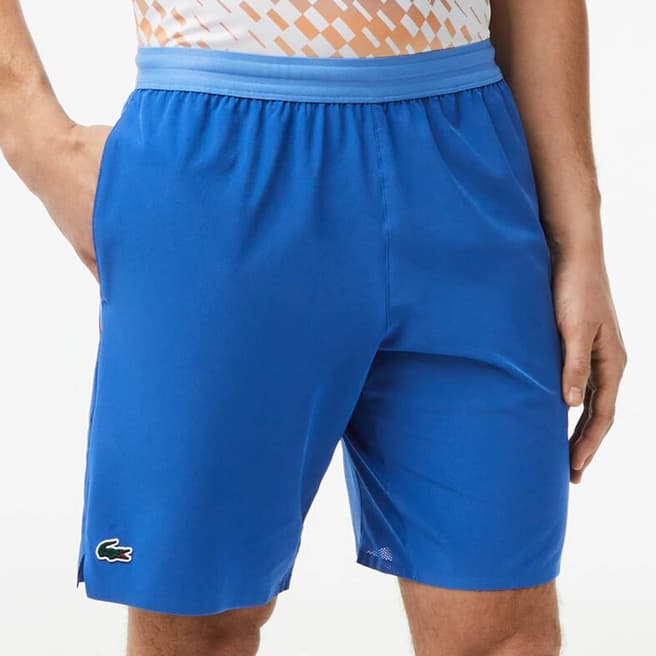 Lacoste Blue Elasticated Branded Shorts