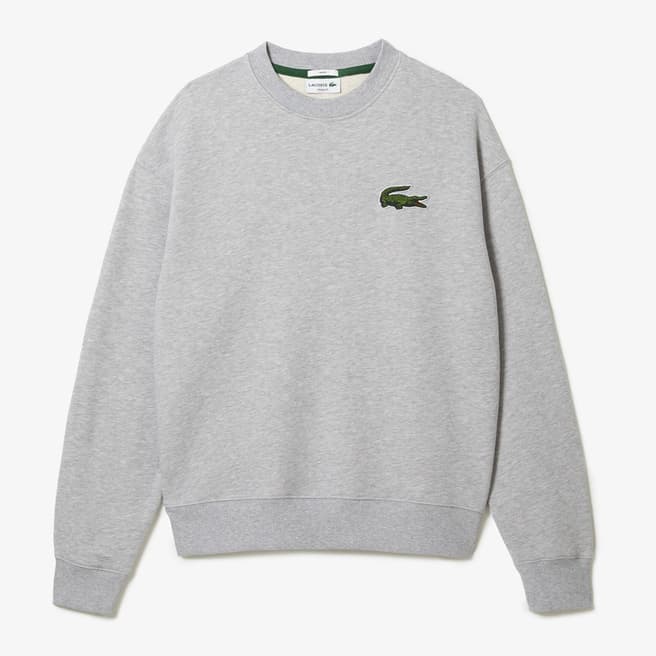 Lacoste Grey Branded Crew Neck Sweatshirt