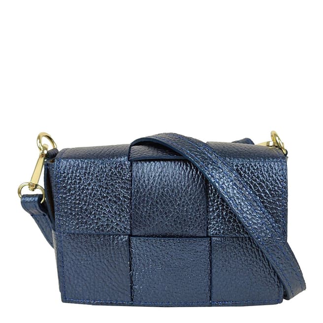 Bella Blanco Blue Leather Bag