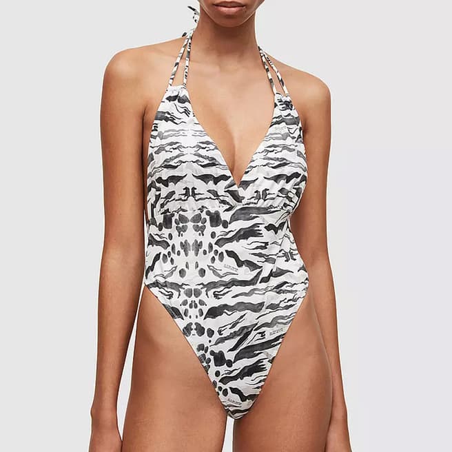 AllSaints White Rosa Oniyuri Swimsuit