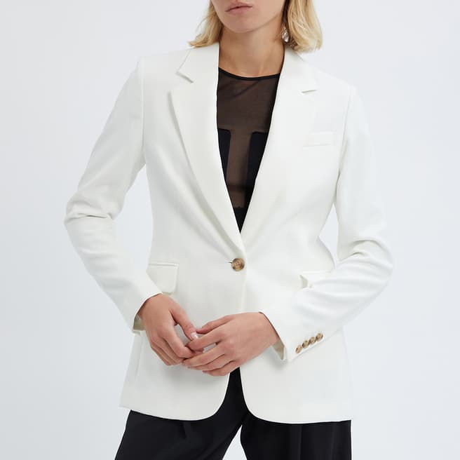 Reiss White Luna Single Breasted Blazer