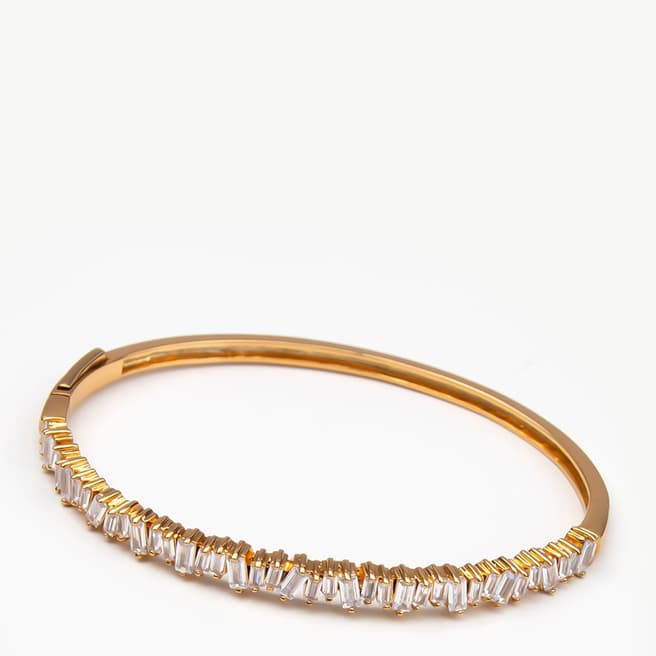 Augusta & George Gold Crystal Stone Bangle