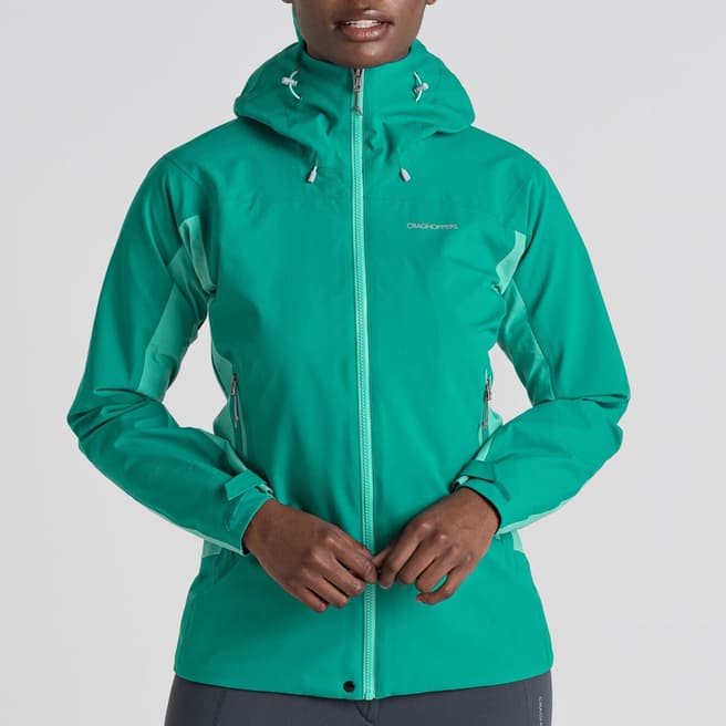 Craghoppers Green Dynamic Waterproof Pro II Stretch Jacket