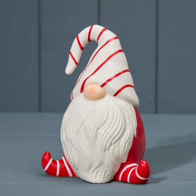 The Satchville Gift Company Ceramic Santa, Red/White