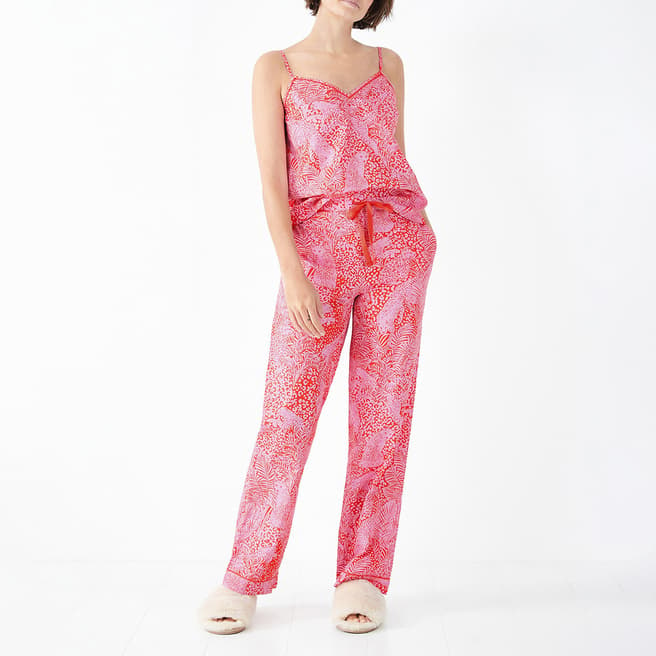 hush Pink Cotton Isla Printed Cami Pyjamas