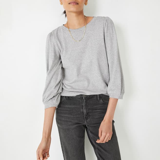 hush Grey Cotton Mimi T-Shirt