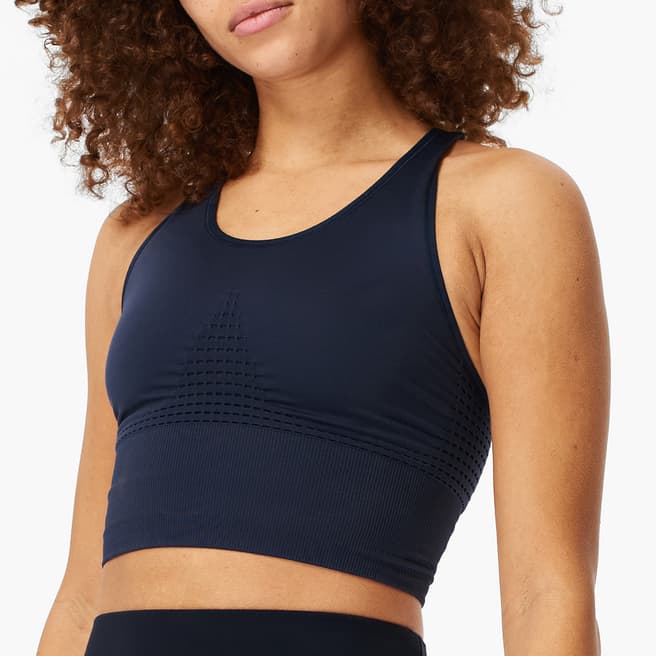 Sweaty Betty Navy Stamina Longline Workout Bra