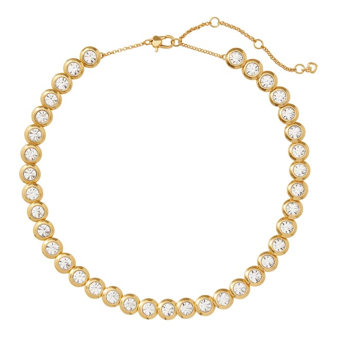 Kate Spade Clear Gold On The Dot Necklace