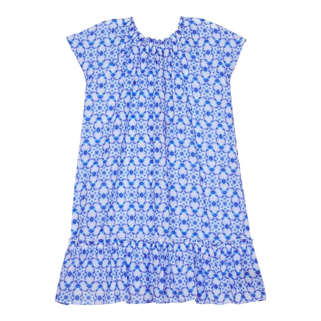 Vilebrequin Blue Printed Frill Dress