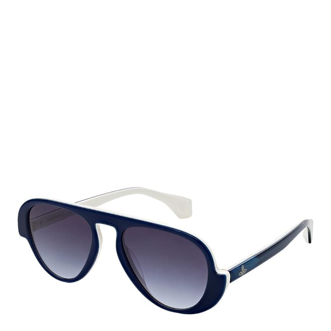 Vivienne Westwood Hockney Blue Pilot Sunglasses