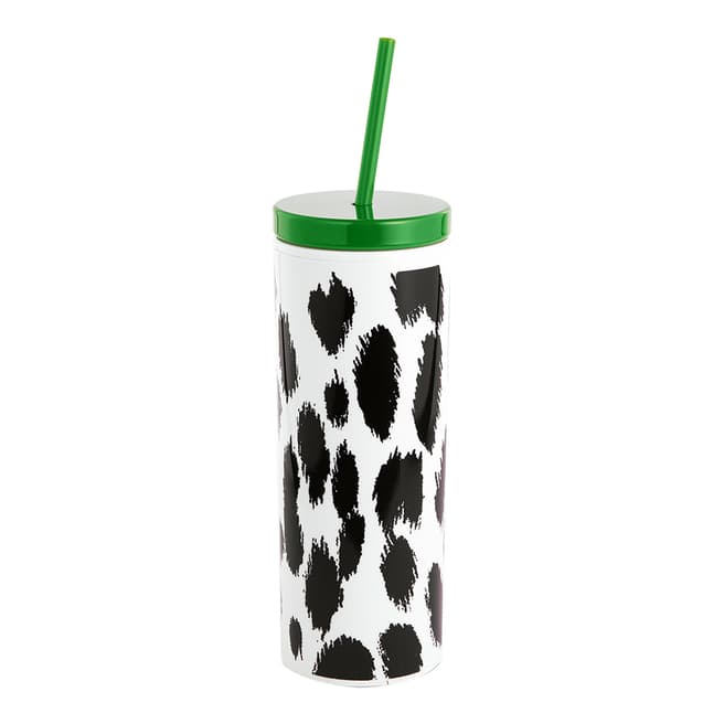 Kate Spade Acrylic Tumbler with Straw, Modern Leopard