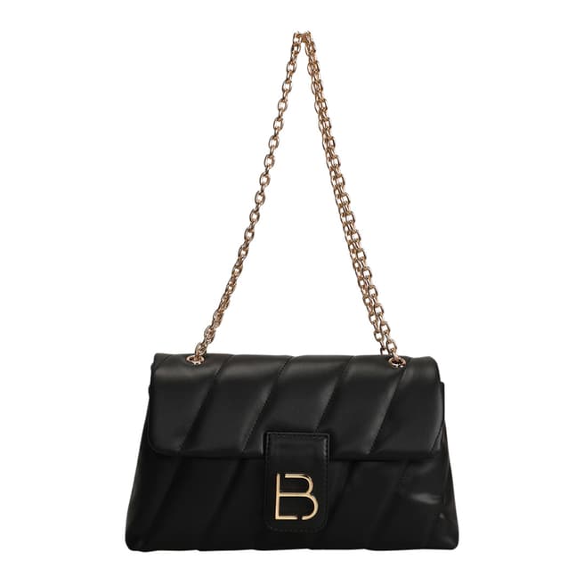 Lucky Bees Black Shoulder Bag