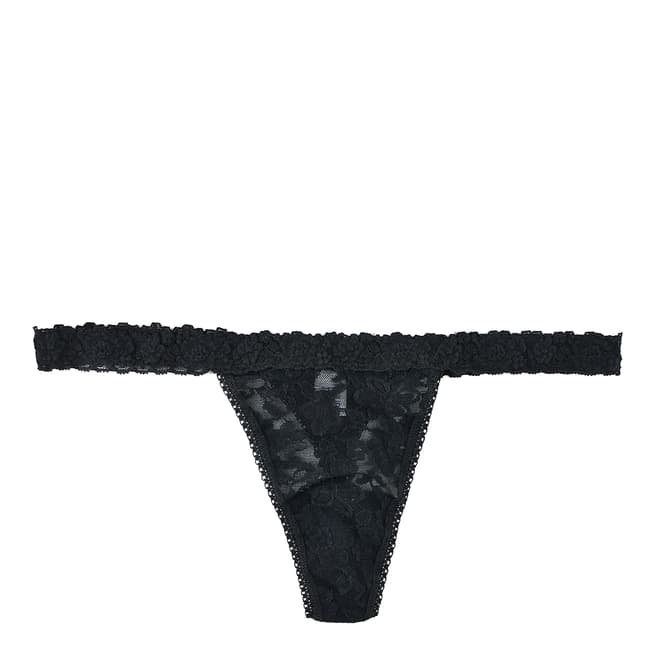 Hanky Panky Black Daily Lace G-String