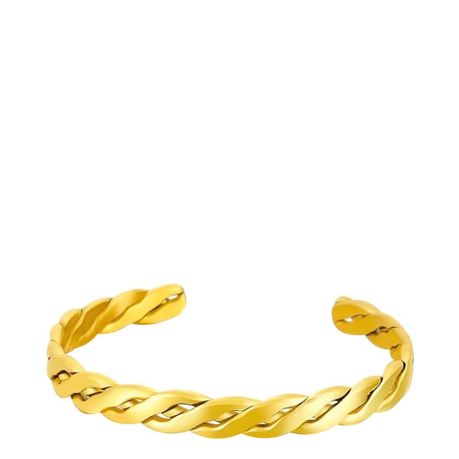 Stephen Oliver 18K Gold Woven Cuff Bangle