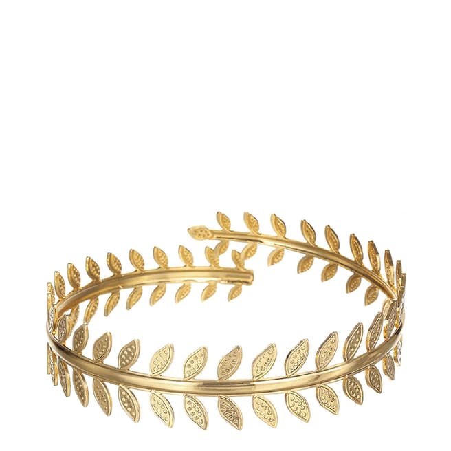 Chloe Collection by Liv Oliver 18K Goddess Gold Cuff Bangle