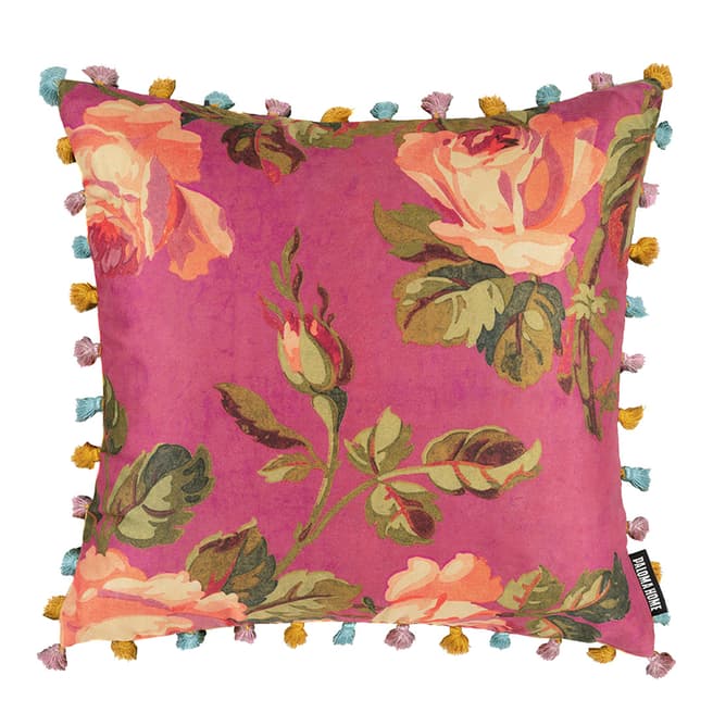 PALOMA HOME Oriental Floral Cushion, Pink