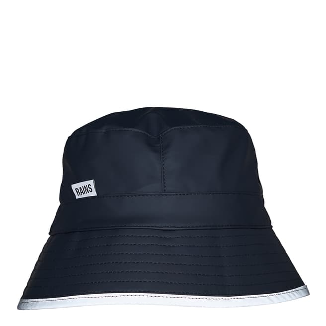RAINS Navy Unisex Waterproof Reflective Bucket Hat
