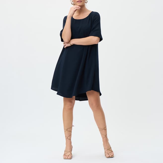 Joseph Ribkoff Navy Flowy Midi Dress