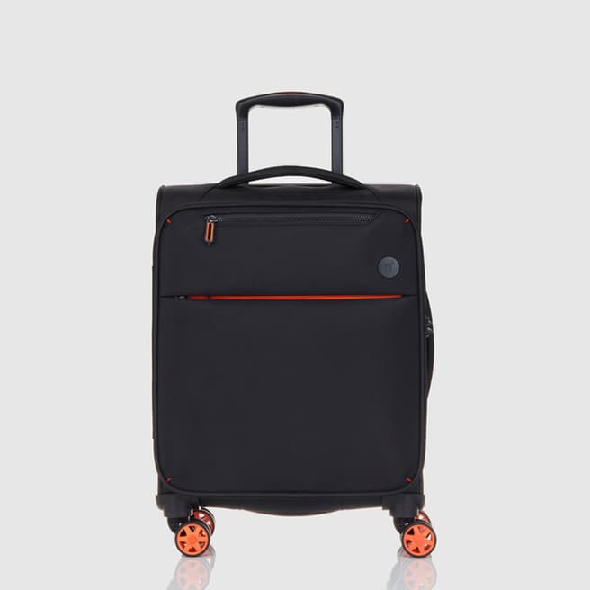 NERE TRAVEL Edit 54cm Suitcase in Black/Orange