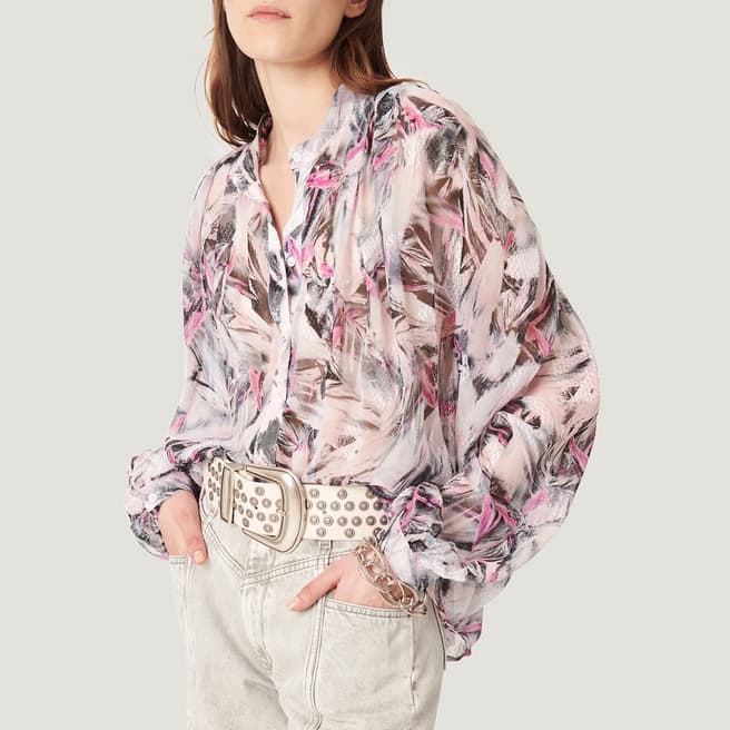 IRO Pink Paulhi Silk Blend Shirt