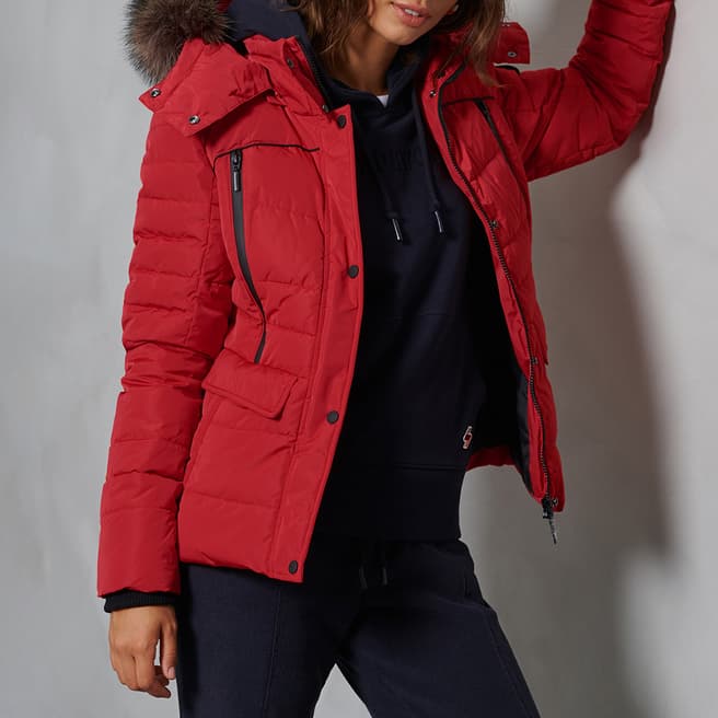 Superdry Red Glacier Padded Jacket