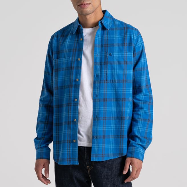 Craghoppers Blue Check Lonbard Shirt