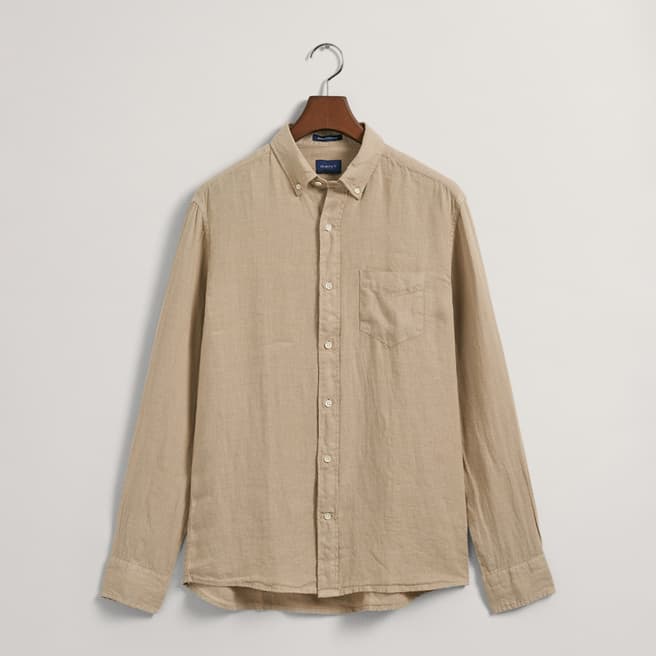 Gant Camel Pocket Linen Shirt