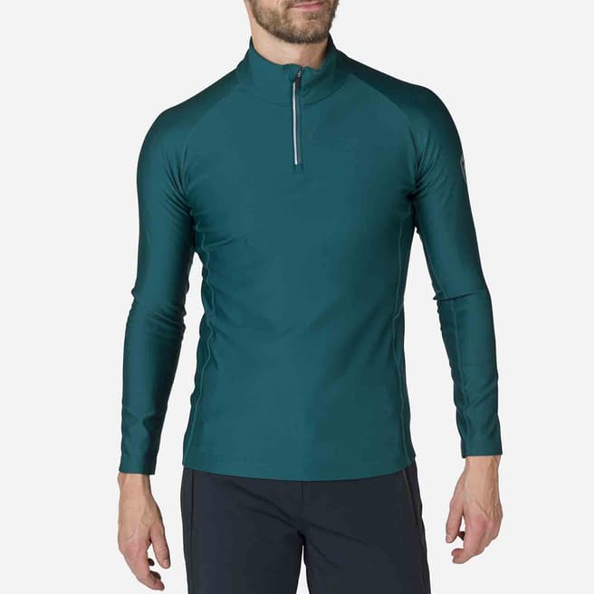 Rossignol Teal Classique Half Zip Fleece