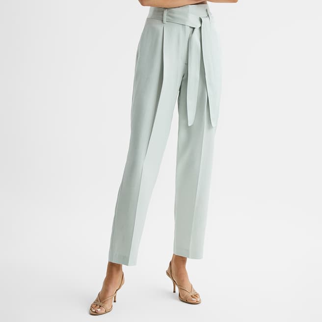 Reiss Light Blue Mylie Taper Trousers