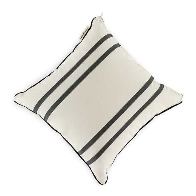 Business & Pleasure Co The Throw Pillows, Square Malibu Black Stripe