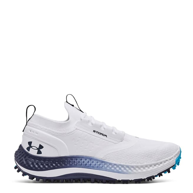 Under Armour White Under Armour Charged Phantom Golf Shoes