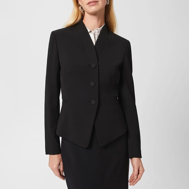 Hobbs London Black Clarice Wool Blend Blazer