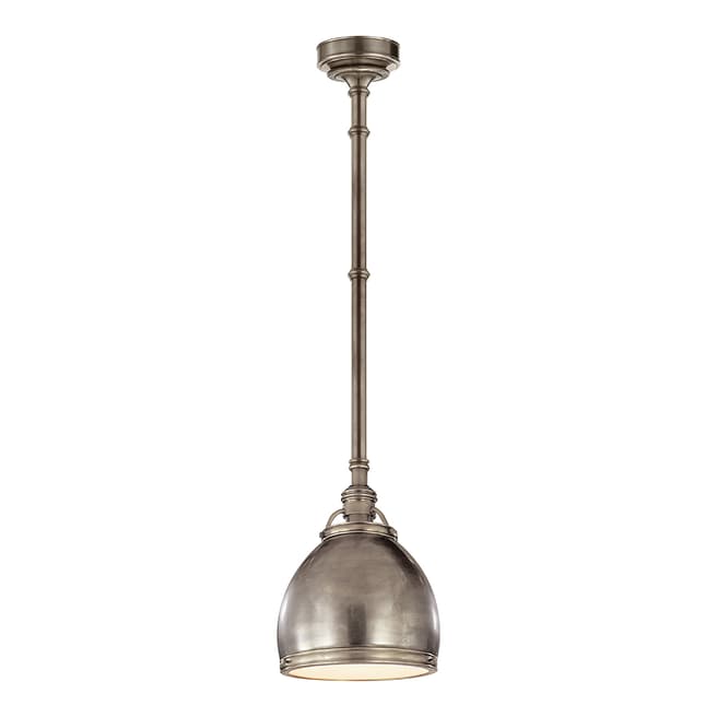 Chapman & Myers for Visual Comfort & Co. Sloane Single Pendant in Antique Nickel