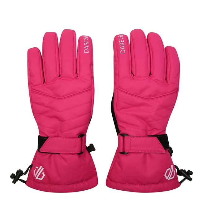 Dare2B Pink Waterproof Ski Gloves