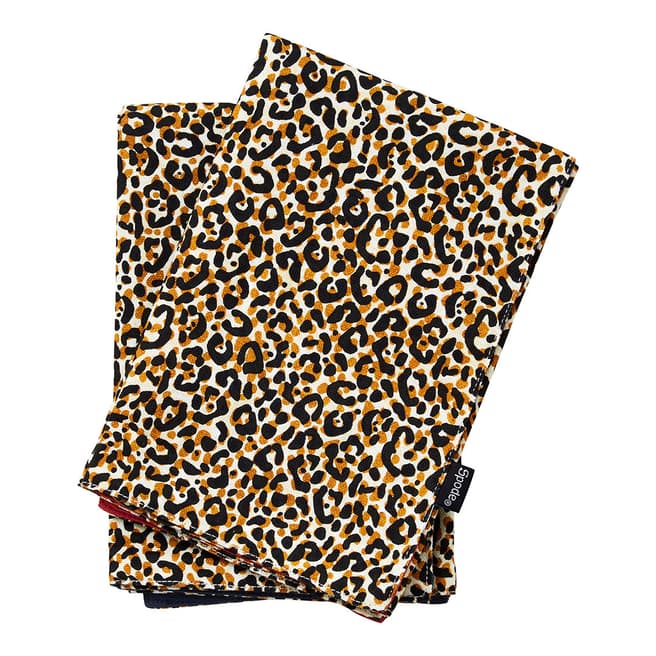 Spode Napkins - Leopard - Set of  2