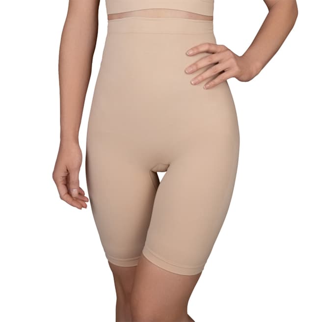 Bye Bra Beige Soft Touch Seamless High Waist Short