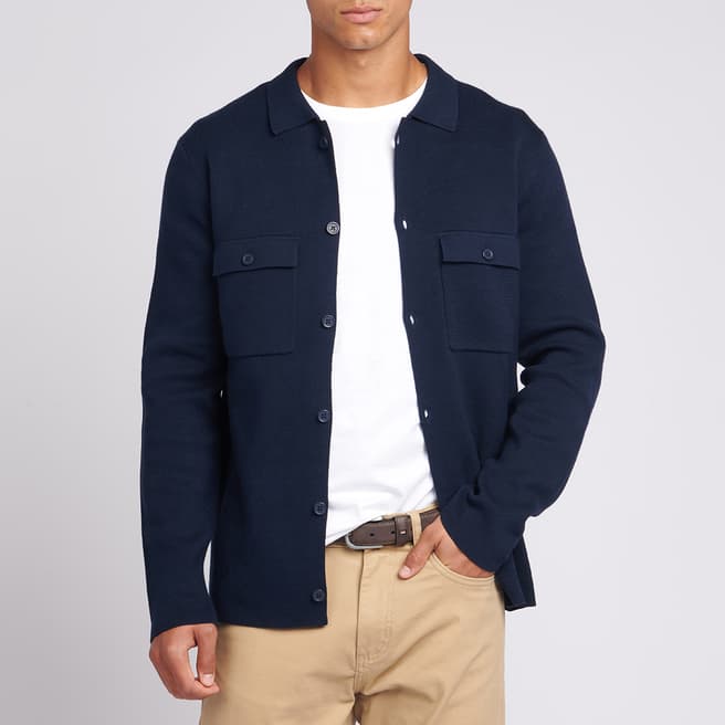 U.S. Polo Assn. Navy Knit Cotton Shacket