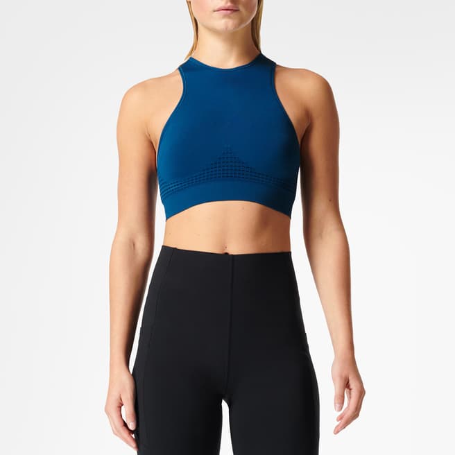 Sweaty Betty Blue  Stamina High Neck Bra 