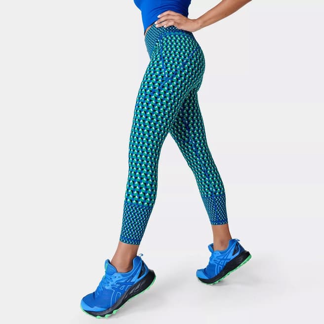 Sweaty Betty Multi  Power 7/8 Workout Leggings Ankle Print Block