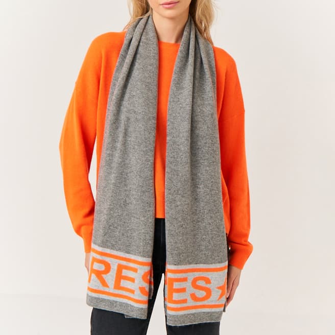 Scott & Scott London Apres Scarf Mid Grey