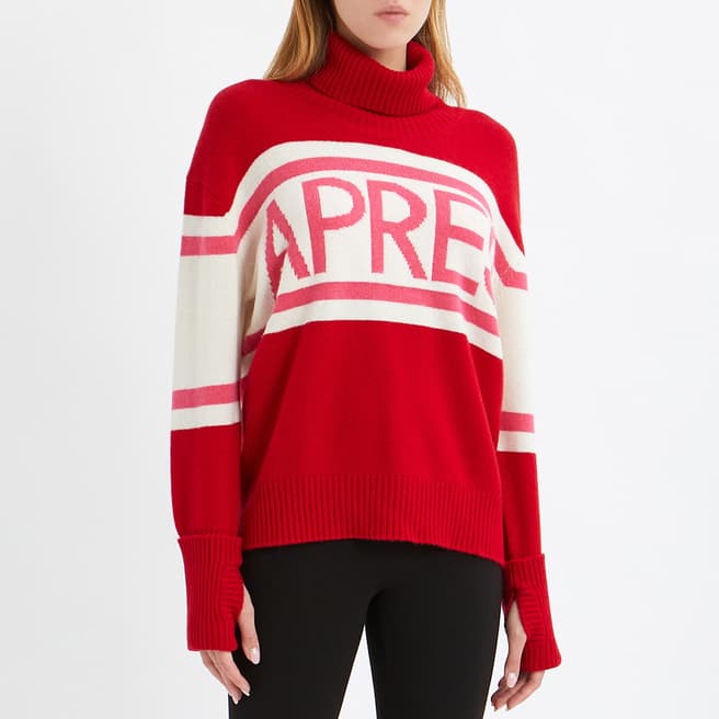 N°· Eleven Red Cashmere Blend Apres Jumper