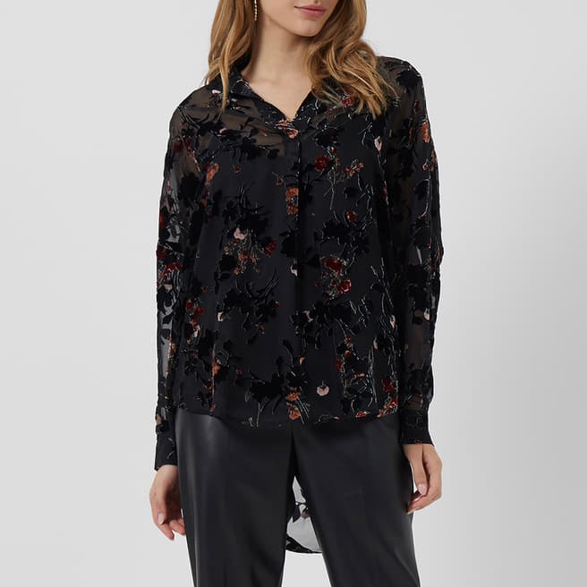 French Connection Black Guthern Blouse