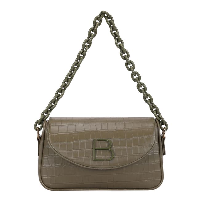 Lucky Bees Green Shoulder Bag