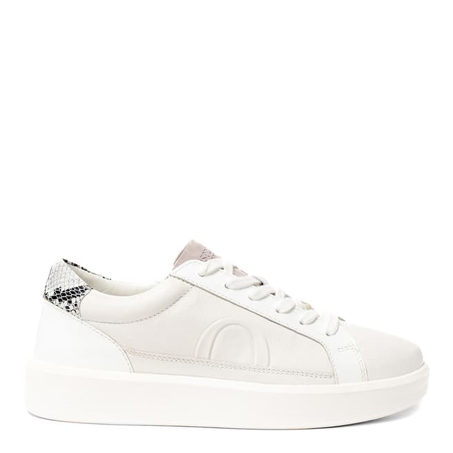 Osprey London White Galacia Chunky Flatform Trainers